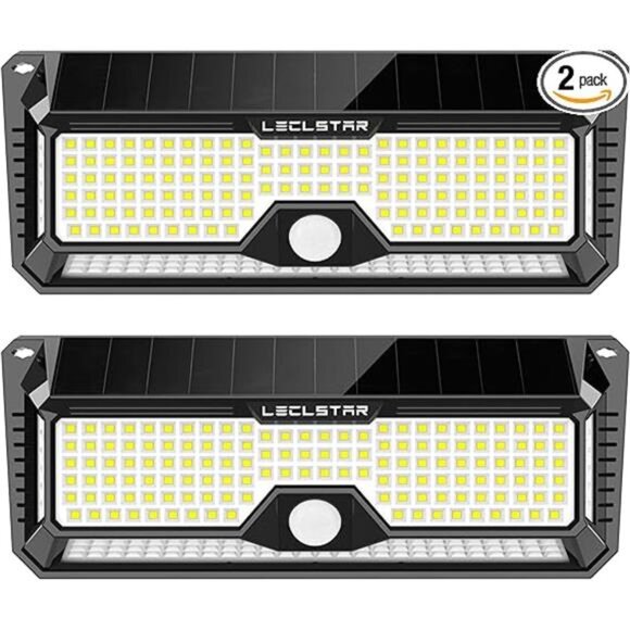 Solar Outdoor Lights - 4000Lm 268 LED Motion Lights Outdoor, IP65 Waterproof - Picture 6 of 6